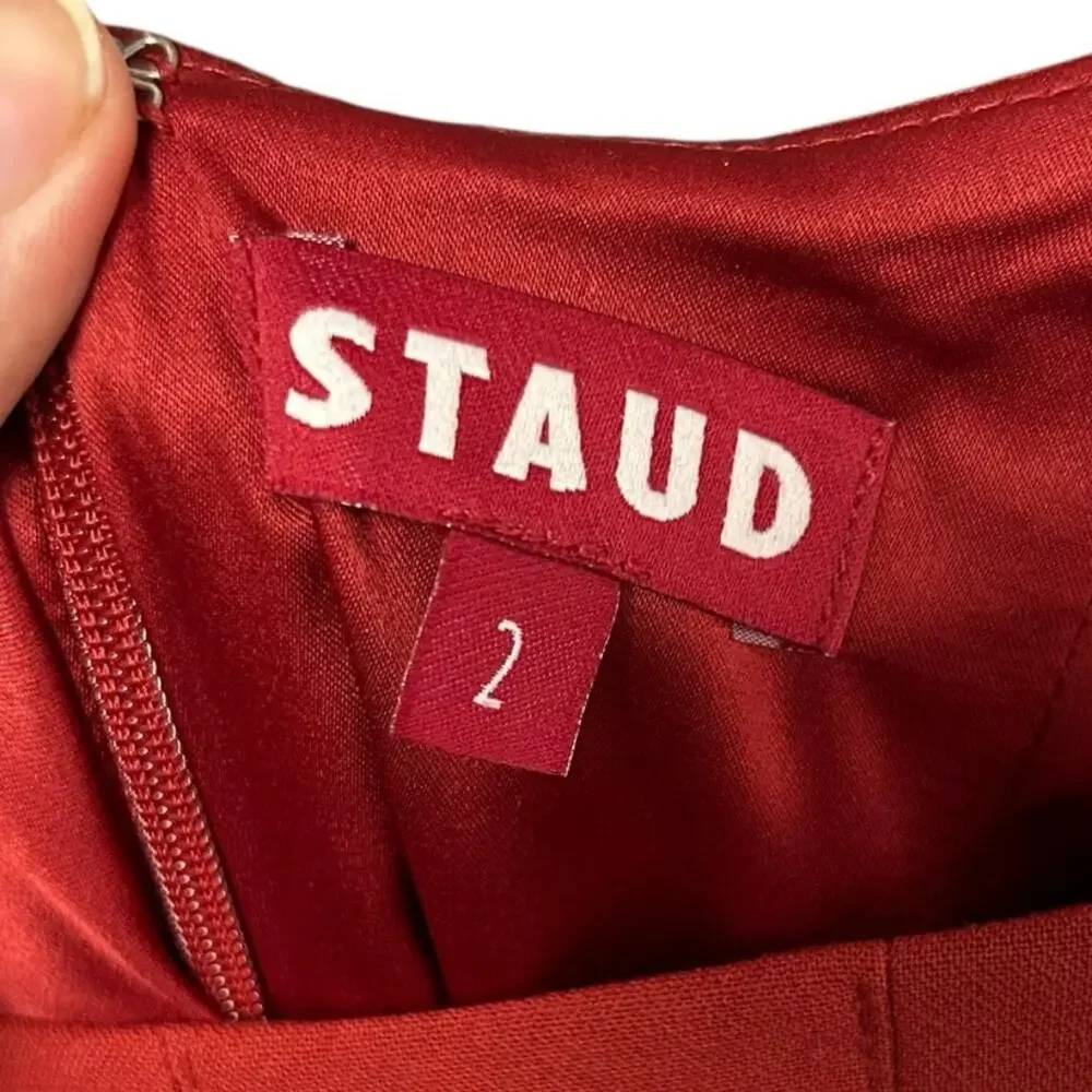 STAUD Red Maxi Dress - Picture 3 of 7
